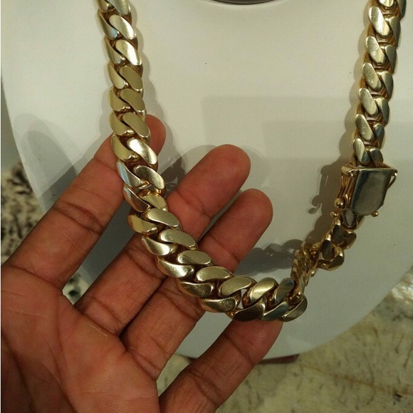 Solid Gold Miami Cuban - Picture 3 of 4